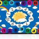 Drydiet 11.8 x 6.6 ft Alphabet Classroom Rug Elementary Daycare Rug
Large Colorful Preschool Carpet for Classroom Playmat for Kids Toddler Nursery Back to School Early Learning