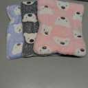 Jetec 3 Pcs Bunny Guinea Pig Beds Soft Bunny Mats Warm Guinea Pig Mat Small Animal Winter Bed Pads Fleece Sleeping Pads for Indoor Rabbit Hamster Squirrel Hedgehog Chinchilla Ferret(Bear)