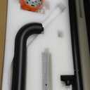 Freestanding Outdoor Shower Faucet Set, 316 Marine Grade Stainless Steel Outside Shower System for Backyard/Garden/Poolside/Beach,Outside Shower Faucet with Rain Shower Head & Handheld,Matte Black