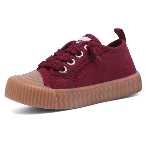 Toddler Shoes Boys Girls Slip On Canvas Sneakers Red 12C