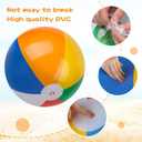 AMOR PRESENT Giant Inflatable Beach Balls, Inflatable Pool Balls for Swimming Parties, Outdoor Fun, Beach Party and Games (42 Inches Before Inflated, 30 Inches After Inflated)