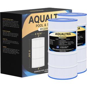 AQUALTRA Pool Filter Compatible with PA90, C900, C-8409, CX900RE, FC-1292, 90 sq. ft. Pool Filter, 17 3/8" x 8 15/16" 2 Pack