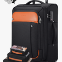 UKEIN Softside Expandable Carry On Luggage 22x14x9 Airline Approved, 20 Inch Carry On Suitcase with Wheels & TSA Lock, Travel Suitcase with 4-Piece Packing Bags for Women Me