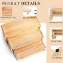 WRINGKIT 3 Tier Wood Display Riser, Stackable Cupcake Dessert Stand for 24 Cupcakes, Rectangular Wooden Risers for Table Vendor Display, Food, Perfume, Collections Showcase, 3 Size (17''/16''/14'')