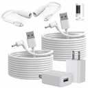 2-Pack Power Adapter Charger Cable Compatible with Ring Stick Up Cam Battery/Plug-in 3rd Gen/2nd Gen & Ring Pan Tilt Stick Up Camera, Indoor/Outdoor Weatherproof Power Cord (4m/13.2ft)