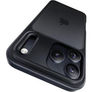 CASEKOO for iPhone 17 Pro Case, [Never Yellow Technology] [Mil-Grade Drop Protection] Translucent Slim Cover Women Men for iPhone 17 Pro Phone Case 6.3 inch, Frosted Black