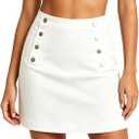 Belle Poque Jean Skirts for Women Denim Mini Skirt, Size Medium