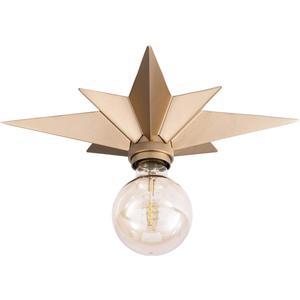 VILUXY Flush Mount Ceiling Light, Brass Star Light Fixtures Ceiling for Hallway, Entryway, Study Room, Bedroom
