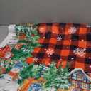 Christmas Tablecloth 5454 Inch Square Snowman Deers Winter Holiday Table Cloth Water-Resistant Spill-Proof Washable Fabric Table Cover for Kitchen Dining Party Picnic Indoor Outdoor