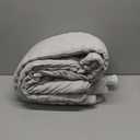 Light Grey Twin/Twin XL Comforter Set - 2 Pieces Seersucker Lightweight Bedding Comforter Sets (1 Soft Fluffy Comforter & 1 Pillowcase) - All Seasons Cozy Modern Bed Sets for Women Men (Twin (68''*90''))