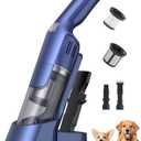 Handheld Vacuum Cordless, 24KPA Powerful Car Vacuum, Rechargeable, Charging Dock, Ergonomic Handle, 2-in-1 Crevice Tool, 1.8lb Portable Vacuum Cleaner with 2-Speed for Car, Home