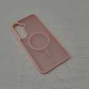 Rayboen for Samsung Galaxy S23 Case Magnetic, [Compatible with Magsafe] Protective Skin Feel Matte Phone Cover for Samsung S23 with Semi-Clear Hard Back & Soft Edge, Matte Pink