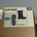 Adjustable Ankle Kids Snow Boots Waterproof Warm, Winter Non-Slip Shoes with Thick Curly Plush Lining & P20 Outsole for Children Little Kid 2