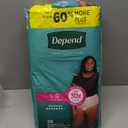 Depend Fresh Protection Adult Diapers, Incontinence & Postpartum Bladder Leak Underwear for Women, Disposable, Maximum, Large, Blush, 28 Count 