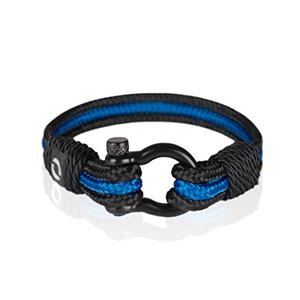 Law Enforcement Bracelet Thin Blue Line Bracelet Gift for Police Officer 6.5