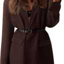 BTFBM Blazers for Women 2026 Spring Business Casual Clothes Open Front Oversized Winter Coats Work Office Suit Jackets M