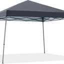Canopy-10x10 Pop Up Canopy Tent, Easy Set Up Folding Shelter w/100 Square Feet of Shade, Suitable Yard, Poolside, Gray (10FT)