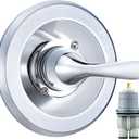 Replacement for Delta Classic 13 Series Single-Function Trim Kit, T13020 Chrome Shower Handle, Fit Delta Shower Valve R10000 Series (Cartridge Included)