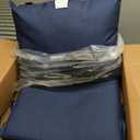 Arden Outdoor Dining Chair Cushion, 21 x 21, Rain-Proof, Fade Resistant 21 x 21, Sapphire Blue Leala