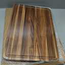 XXLarge Teak Cutting Board Non Toxic Wood Chopping Board Wooden Bamboo Charbuterie Butcher Block Heavy Duty Non Slip Teak Wood Cutting Board for Kitchen