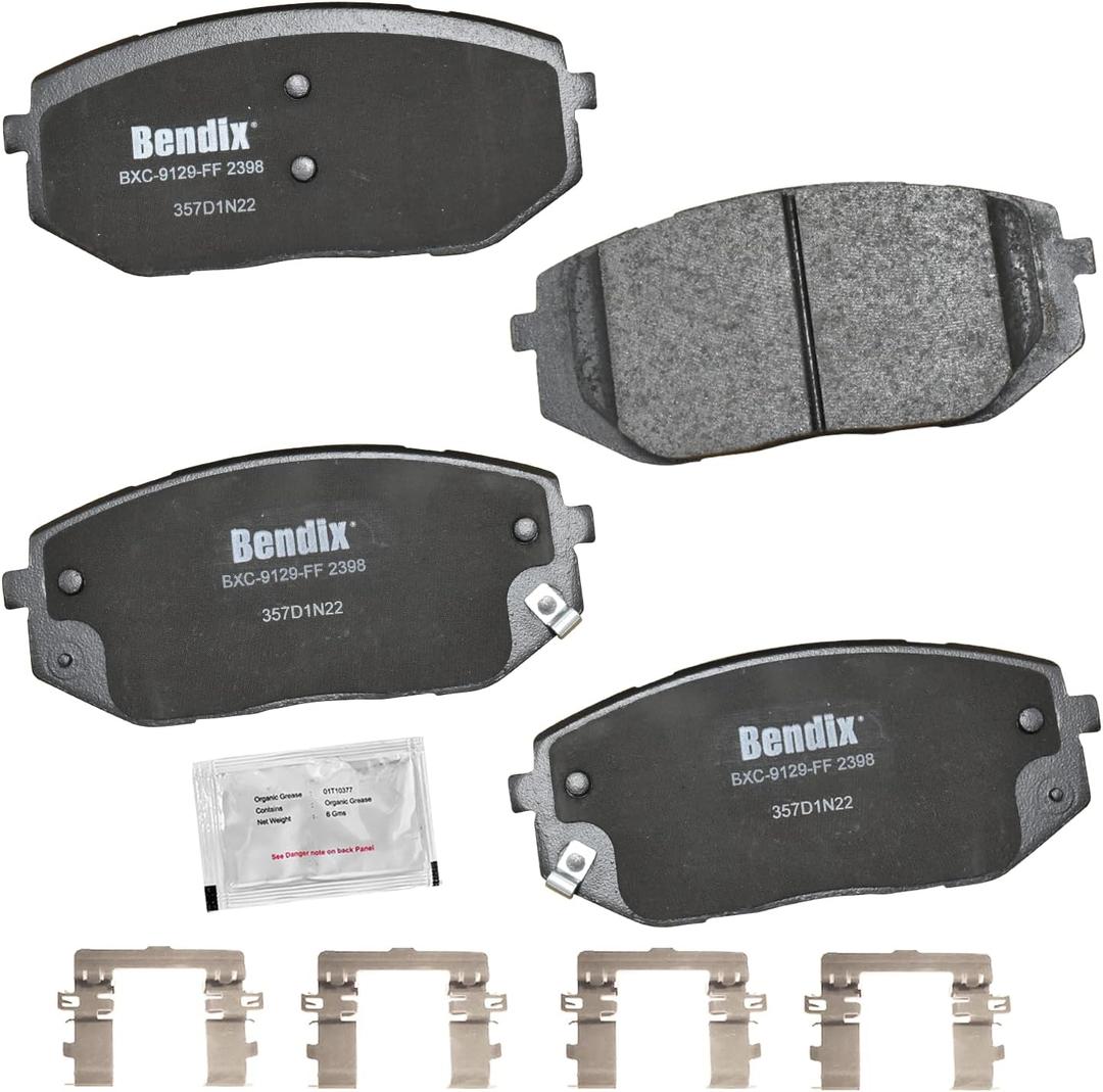 Bendix Priority1 CFC2398 Ceramic Front Brake Pads for Hyundai Ioniq 5 2023-2022, Tucson 2022, Kia EV6 2023-2022, Sportage 2023-2021