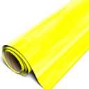Siser EasyWeed Heat Transfer Vinyl 11.8" x 10ft Roll (Fluorescent Yellow) - Compatible with Siser, Cricut, Silhouette and Other Craft/Professional Cutters - CPSIA Certified