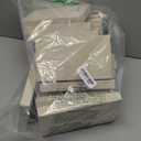 Junkin 18 Pcs Velvet Jewelry Tray Stackable Jewelry Drawer Organizer Jewellery Box Divided Display Tray for Earring Bangle(Beige)