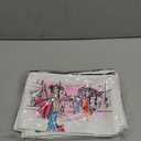 9 Pcs Los Angeles Cosmetic Bag New York Souvenir Zipper Pouch Los Angeles Souvenir Gifts Italy Paris Broadway Alaska Makeup Purse for Girls Women Traveler Birthday Christmas Party Favors