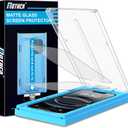 Mothca 2 Pack Matte Glass Screen Protector for iPhone 13 Pro Max/iPhone 14 Plus 6.7 [Auto Fit Box Dust-Free] Full Coverage Anti-Glare & Anti-Fingerprint Tempered Glass, Bubble Free, Smooth as Silk