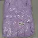 Girls Long Puffer Winter Coat Kid's Removable Hood Parka Jacket | Waterproof Polyester Outer, Soft Fleece Lined, Adjustable Cuffs, Lightweight Warm Jacket for Daily Outdoor Activities (Purple) Size 9-10