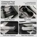 6PCS Center Console Organizer for Ford Bronco 2025 2026 4-Door Automatic Transmission Door Handle Storage Cup Holder for Ford Bronco Accessories 2025 2026(NOT for 2-Door& Manual &Sports)