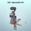 Magnetic Mount,Aluminum Alloy Magnet Expansion Adapter Holder for DJI Osmo Pocket 4/4 Pro/Pocket 3/Xtra Muse with Cold Shoe Slot,The Angle can be Adjusted.Can be Attached to a Tripod Selfie Stick