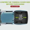 AUTOSAVER88 Tri-fold Soft Truck Bed Tonneau Cover Compatible with 2022 2023 2024 2025 2026 Ford Maverick 4.5 Feet Bed