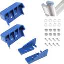 D1100 Series End Cap Kit for Wer-ner Ladder Extension Accessories, Model 25-3 Extension Ladders Parts Rubber End Caps Compatible with Wer-ner Ladder D1122-2, D1124-2, D1124-2AC94, D1128-2, D1132-2