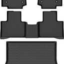 AIPOIL Floor Mats & Cargo Liner Set for 2023-2026 Lexus RX RX350 RX350h RX500h (NOT for RX450h+ PHEV) All Weather Protection TPE Anti-Slip Automotive Full Set Custom Car Mats Accessories - Black