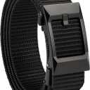 GEIT Men's Nylon Ratchet Belt, 1 3/8" Adjustable Web Belt with Slide Click Buckle for Dress Casual Work