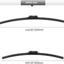 Front Windshield Wiper Blades for BMW 7 Series 740i 740Li 750i 750Li 2016-2022, Quiet and Streak-Free Wipers Assembly All-Season OEM Auto Replacement (2 Pack)