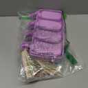 WMKGG Popsicle Silicone Molds Set, 2 PCS Ice Cream Molds with 50 Wooden Sticks for Cake Pop, Ice Pop, Cakesicles (Standard Size/Purple)