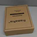 8x10 Shadow Box Frame in Wood Color with Linen Back - Shadow Box Frame with Paulownia Wood and Real Glass Cover for Wall or Tabletop Display