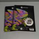 ARTISTIC EYE 9x12 Premium Black Paper Pads, Spiral Bound Sketchbook, Pack of 2, 70 Sheets (150g/m2), Acid-Free Drawing Paper, Ideal for Kids, Teens & Adults