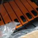 20.3 FT Telescoping Ladder, Aluminum Extension Ladder, 330 lbs Load Capacity, Multi-Purpose Collapsible Ladder for Home and Work; Orange