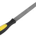 8in Flat Mill File, Smooth Blade with Ergonomic Handle, T12 carbon tool steel Edge Metal File Sharpening for Drills and All Edge, Lawn Mower Blade, Garden Shears, Chisels, etc