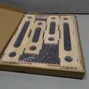 Cat Scratch Puzzle Enrichment Box, Large Solid Wood Construction Cat Nail File Enrichment Box with Sandpaper Inside, Cat Nail File Box Stress Free Alternative to Clippers and Grinders(No Bell Ball)