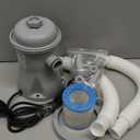 Filter Pump for Above Ground Pools, 330 GPH Filter for Inflatbale Pool, Flow Rate Pool Filter for Inflatable Swimming Pool Crystal Clear Filter Pump with 2 Filter Cartridges