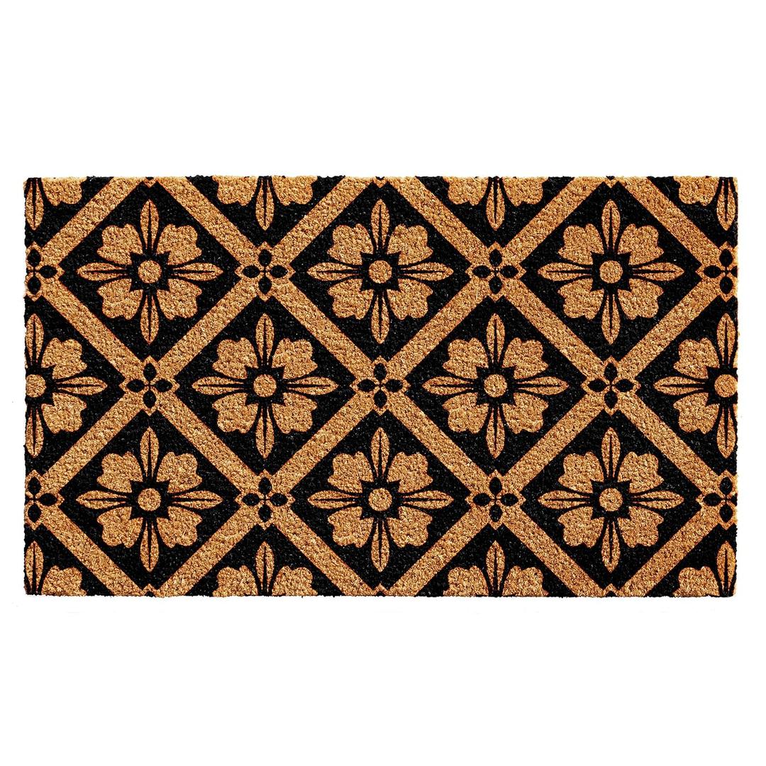 Calloway Mills 102761729 Sophia Doormat, 17" x 29", Black/Natural