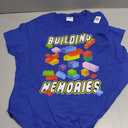 Building Memories Building Bricks Blocks Family Matching T-Shirt, Medium