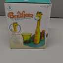 Brusheez Kids Electric Toothbrush Set - Safe & Effective for Ages 3+ - Parent Tested & Approved with Gentle Bristles, 2 Brush Heads, Rinse Cup, 2-Minute Timer, & Storage Base (Jovie The Giraffe)