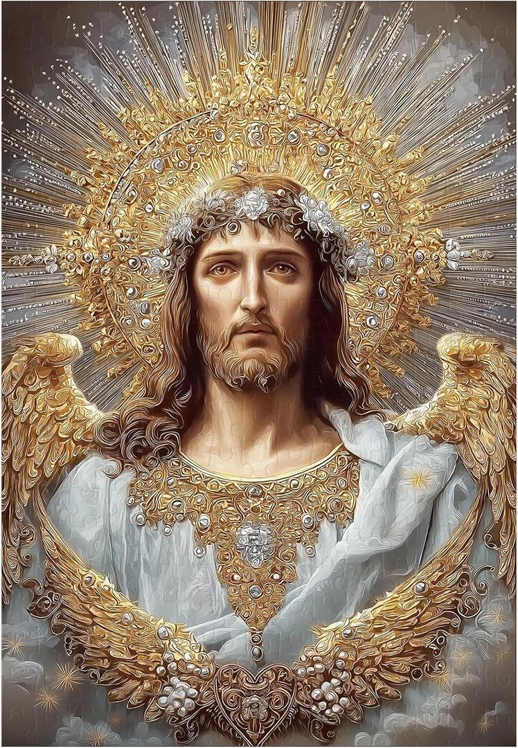 Great Jigsaw Puzzles for Adults 300 Pieces Christian Jesus Religious Puzzles for Adults Toys Gift Family Decoration Kids Puzzle