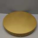 Wenqik Cake Stand 20 Inch Round Metal Cupcake Dessert Wedding Cake Stand Cookies Display Holder Fruit Serving Tray for Table Wedding Birthday Anniversary Party(Gold)