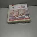 128 Ornament Storage Box, Adjustable Dividers, Stackable Holiday Ornament Organizer with Lid, Durable Fabric Bin for Christmas Decorations, Reinforced Handles, Dustproof & Space-Saving Design (White)